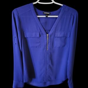 Express Dress Shirt, Zip Front Size Small